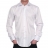 Chemise cintrée Blanche en satin de coton