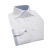 Chemise cintrée Blanche et ciel en popeline col italien Ferrucci