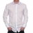 Chemise cintrée Blanche liseré satiné