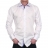 Chemise cintrée Blanche opposition jean et vichy parme