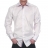 Chemise cintrée Blanche opposition jean et vichy rouge