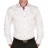 Chemise cintrée blanche, opposition motif écossais