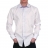 Chemise cintrée Blanche opposition rayures bleues