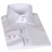 Chemise cintrée blanche surpiquée mauve livrée dans son coffret