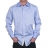 Chemise cintrée Bleue ciel opposition fines rayures