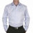 Chemise cintrée bleue ciel satinée