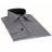 Chemise cintrée fines rayures bleues marines en popeline