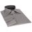 Chemise cintrée fines rayures grises en popeline