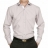 Chemise cintrée gris perle, opposition blanche, livrée dans son coffret