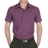 Chemise cintrée, manches courtes, prune à opposition