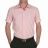 Chemise cintrée, manches courtes, rose à opposition