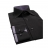 Chemise cintrée Noire en popeline col italien Ferrucci