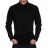 Chemise cintrée Noire liseré satiné