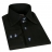 Chemise cintrée noire surpiquée bleu livrée dans son coffret
