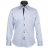 Chemise cintrée poignets napolitains ciel et marine