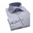 Chemise cintrée rayée Bleue ciel en popeline col italien Ferrucci