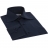 Chemise col italien bleue marine