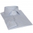 Chemise coupe ajustée à carreaux blancs