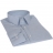 Chemise coupe cintrée petit col fil à fil bleue