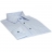 Chemise coupe droite à carreaux bleus