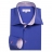 Chemise coupe droite bleu foncé revers à rayures