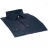 Chemise coupe droite rayée blanche sur fond bleu marine