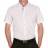 Chemise droite blanche, manches courte à opposition, livrée dans son coffret