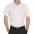 Chemise droite blanche, manches courtes à opposition, livrée dans son coffret