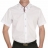 Chemise droite blanche, manches courtes à opposition, livrée dans son coffret