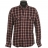Chemise en coton à carreaux rouge et opposition