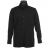 Chemise en coton noir à poignets mixtes