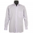 Chemise en coton parme à poignets mixtes