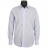 Chemise Fil à Fil en coton à petits carreaux bleus et poignets Mousquetaires