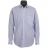 Chemise Fil à Fil en coton blanc à rayures bleues