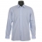Chemise Fil à Fil en coton bleu ciel à fines rayures blanches