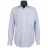 Chemise Fil à Fil en coton double retors à rayures blanches et bleues ciel