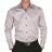 Chemise Grise col italien opposition à motifs