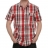 Chemise Levis manches courtes à carreaux rouges