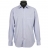 Chemise REPASSAGE FACILE à fines rayures bleues et blanches