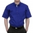 Chemise REPASSAGE FACILE manches courtes bleue