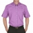 Chemise REPASSAGE FACILE manches courtes Lilas en coton