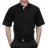 Chemise REPASSAGE FACILE manches courtes noire