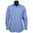 Chemise SANS REPASSAGE fil à fil bleu soutenu
