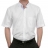 Chemise SANS REPASSAGE manches courtes blanche oxford