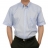 Chemise SANS REPASSAGE manches courtes bleu ciel oxford