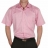Chemise SANS REPASSAGE manches courtes Rose en coton
