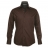 Chemise semi cintrée Chocolat