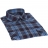 Chemise Western à carreaux bleus ciel et bleus marine