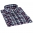 Chemise Western à carreaux bleus marine et blancs