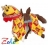 Cheval de lŽarbalétrier rouge figurine Papo